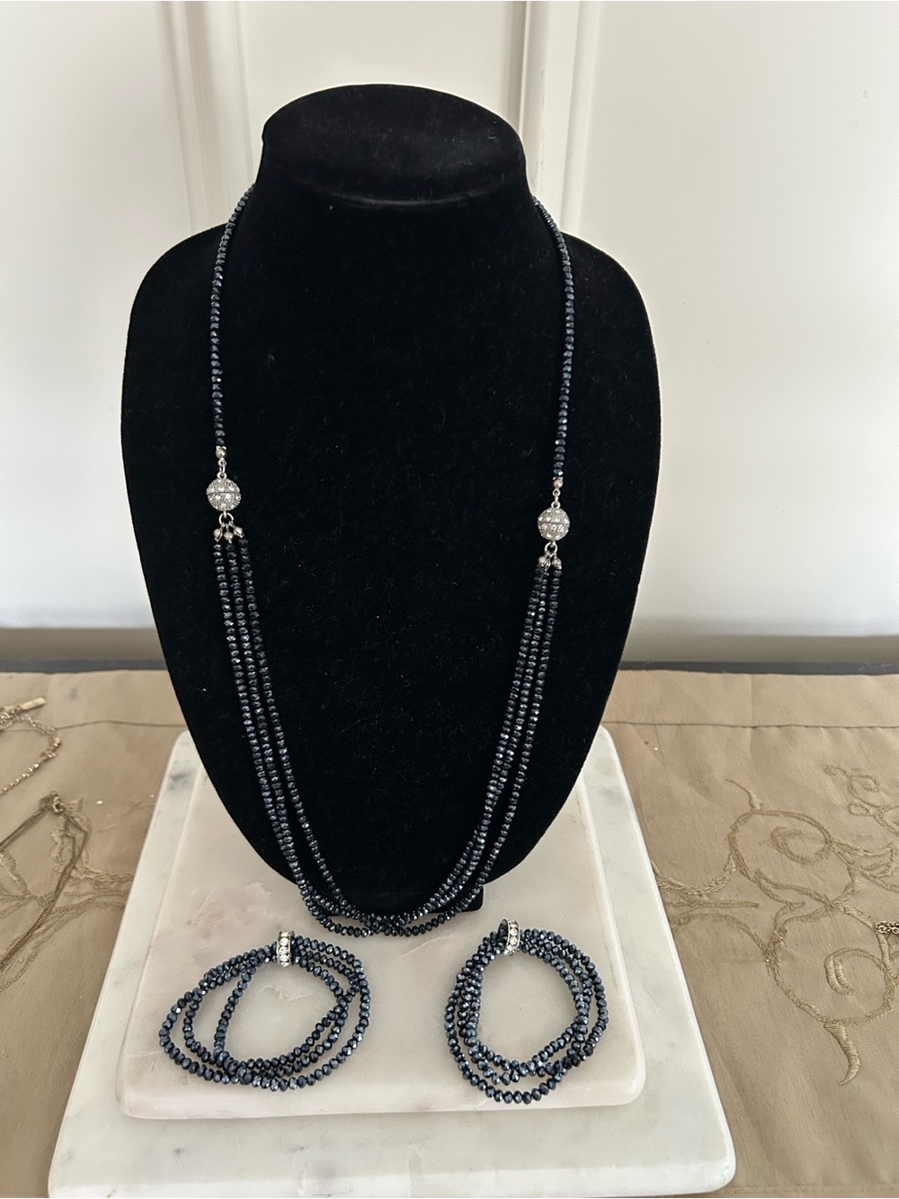 Convertable beaded jewelry set